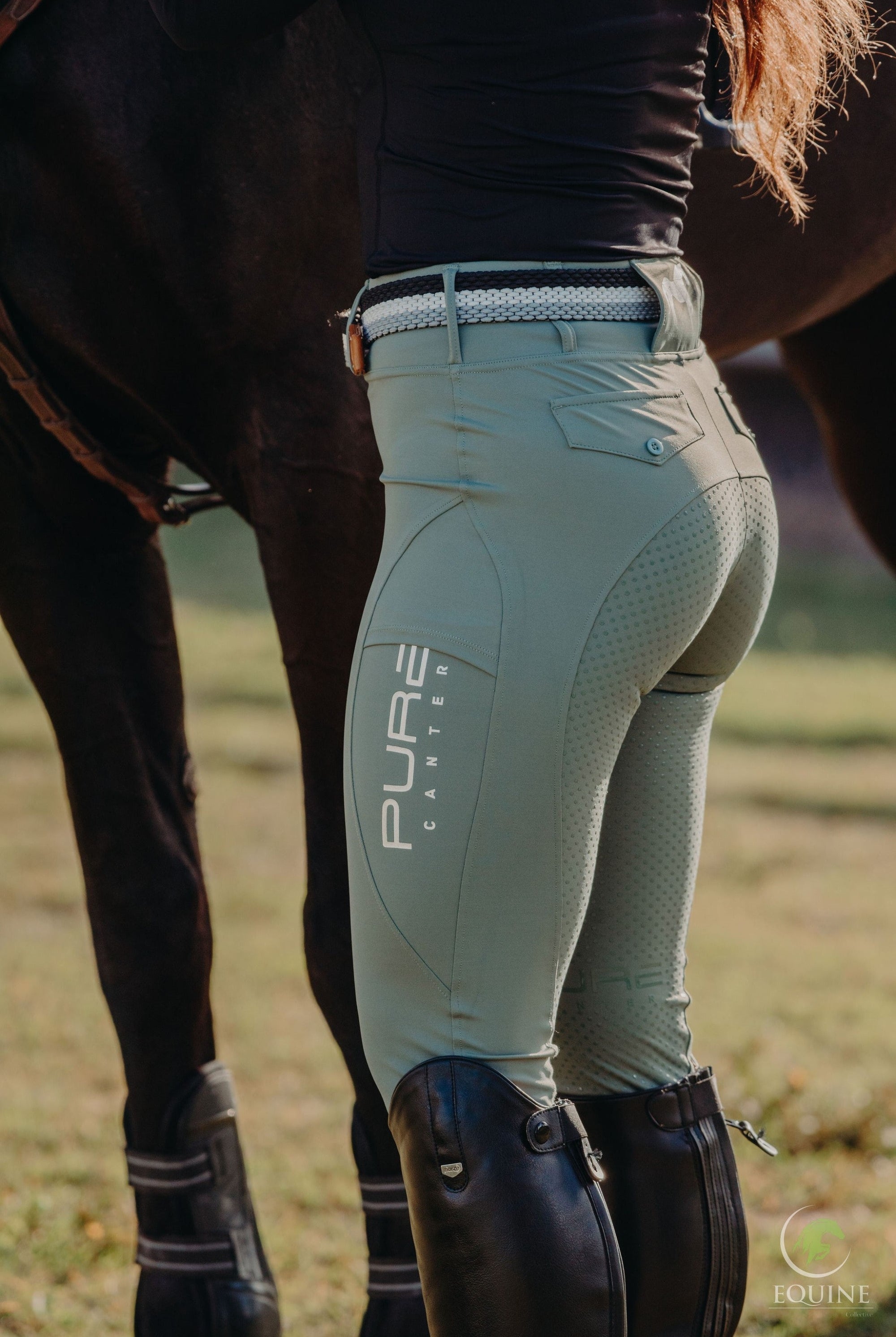 full seat riding tights with back pockets