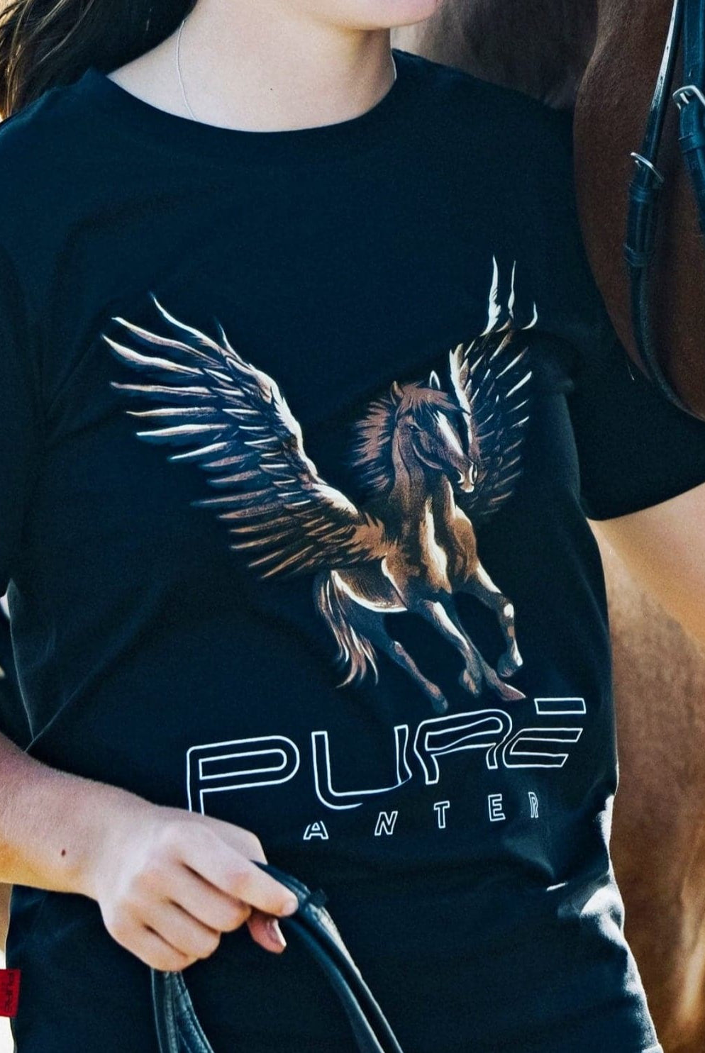 Winged Horse Tee - Pure Canter Pty Ltd