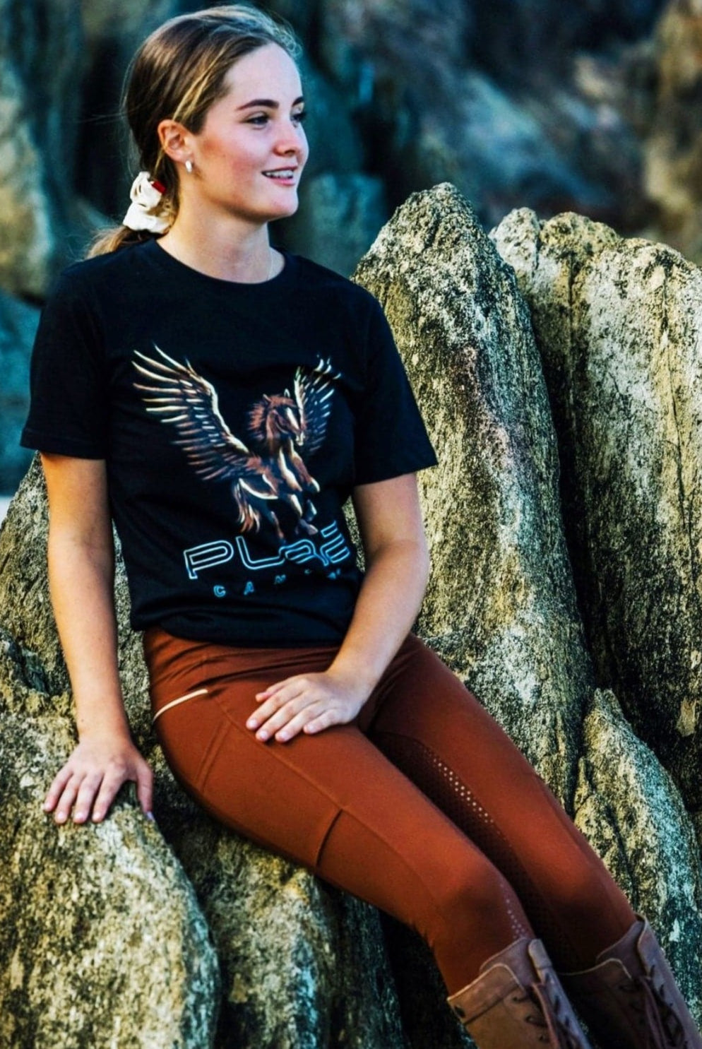 Winged Horse Tee - Pure Canter Pty Ltd